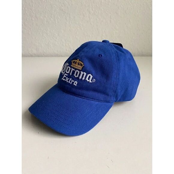 Corona Extra Hat Cap Blue Embroidered Adjustable Strapback Beer Mexico Men's NEW - Picture 3 of 9